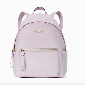 Kate Spade Chelsea Medium Nylon Backpack Lilac Moon NWT